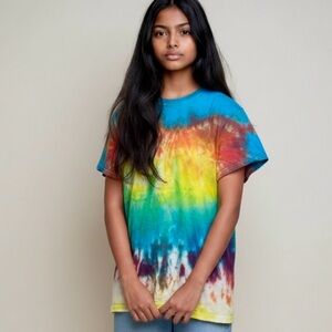 Gilden Tie-Dye Short Sleeve Crew Neck Shirt